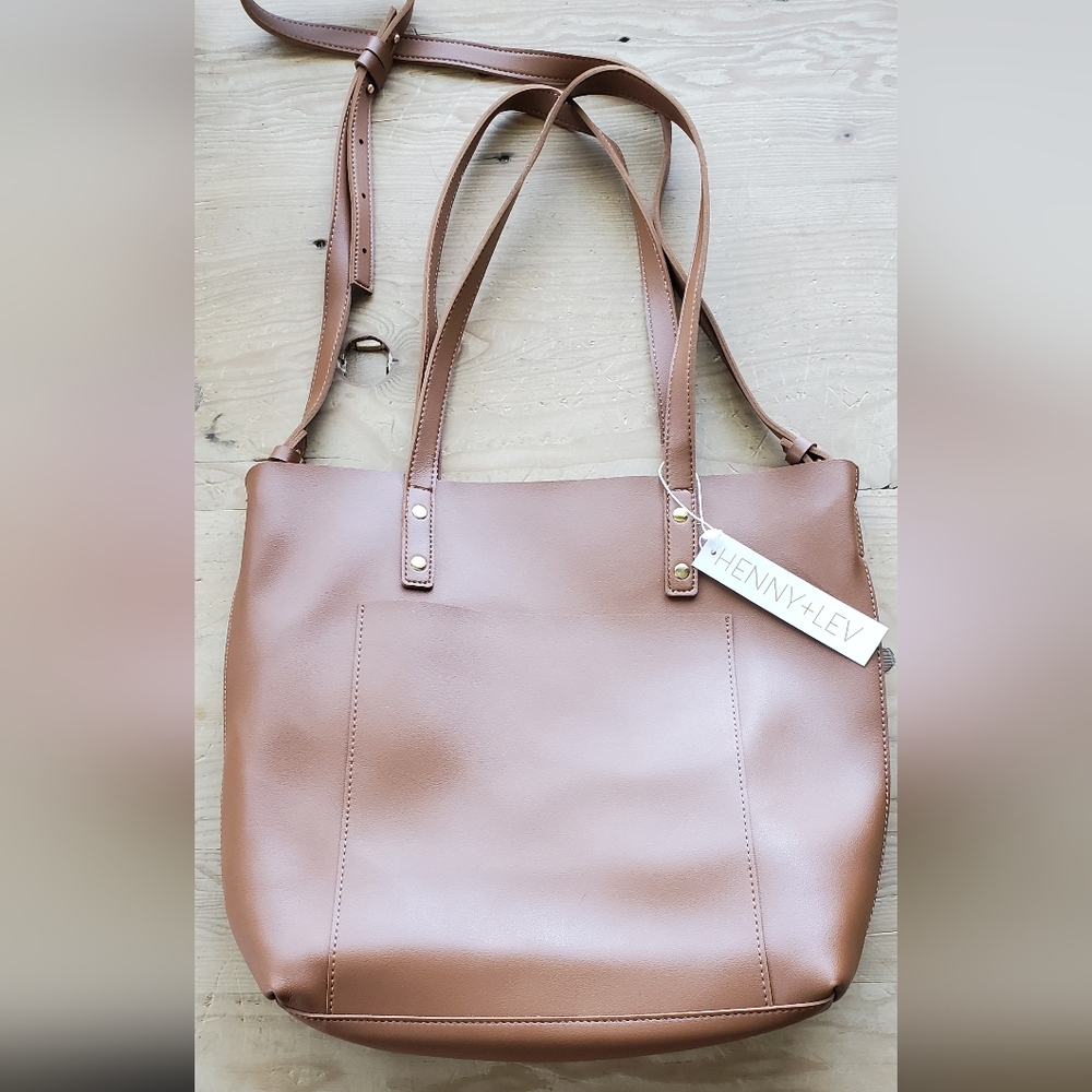 HENNY+LEV vegan leather Tote NWT